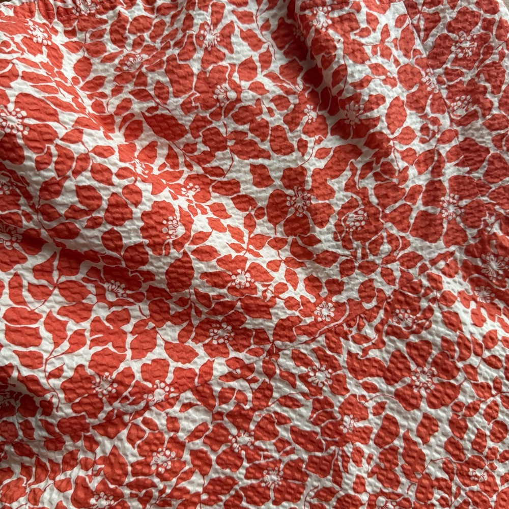 J. Crew Strapless Dress in Orange and White - 100% Cotton - NWT - Picture 12 of 16